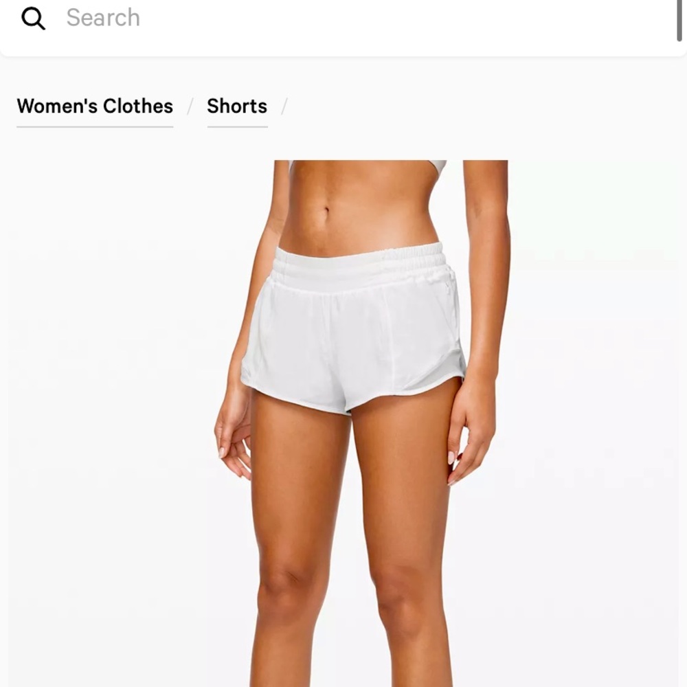 WHITE HOTTY HOT 2.5 SHORTS